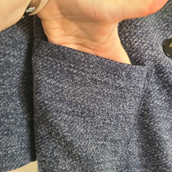 Addition Elle Blue Textured Blazer - Picture 3 of 7